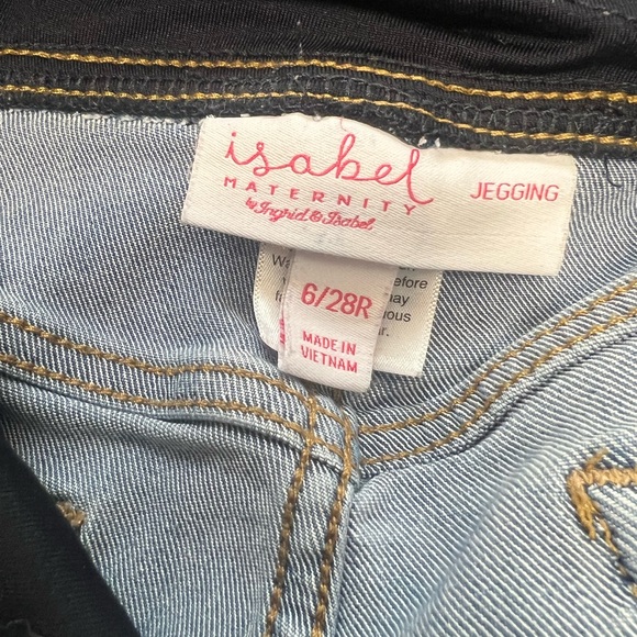 Over the belly medium wash skinny maternity jeans - Picture 3 of 3